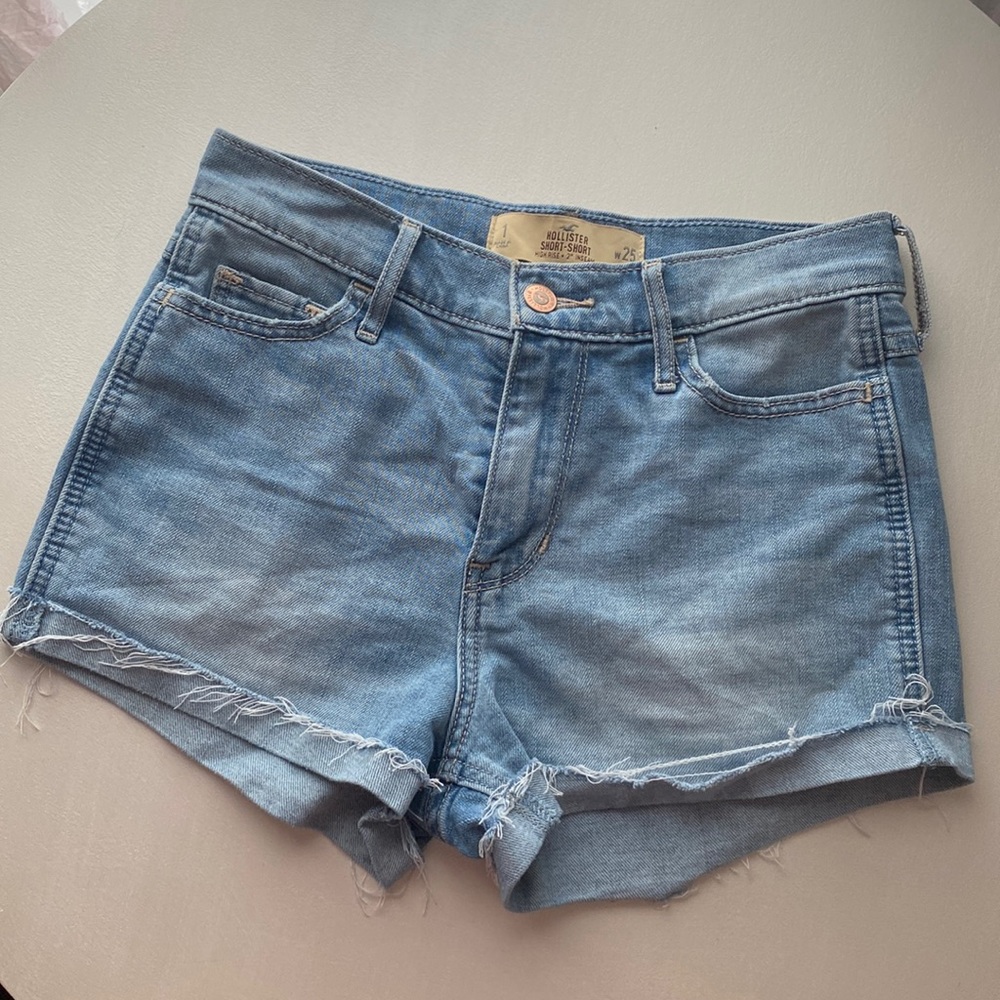 High Rise Jean Shorts